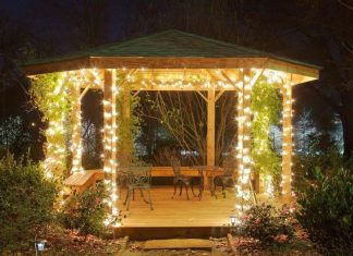 Как сделать освещение беседки