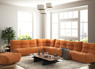 Модный бескаркасный диван Модный бескаркасный диван