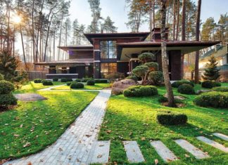 Современный ландшафтный дизайн.