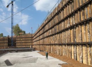 Шпунтовое ограждение котлована: определение, особенности, виды материала для ограждения Шпунтовое ограждение котлована: определение, особенности, виды материала для ограждения