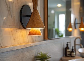 Идеи освещения для ванной в стиле лофт