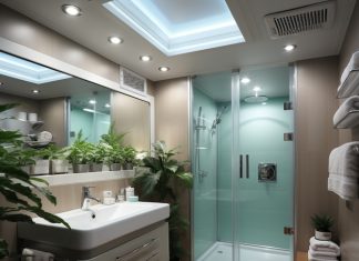 Установка натяжного потолка в ванной что нужно знать